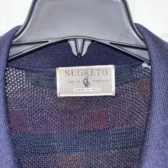 SEGRETO Men's Fine Virgin Wool Pullover Sweater SZ XL - Picture 3 of 9